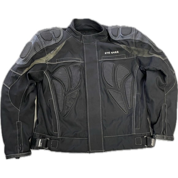 Speedtec 6th Gear Black Armour Motorcycle Jacket Size Large (46) - Picture 2 of 15